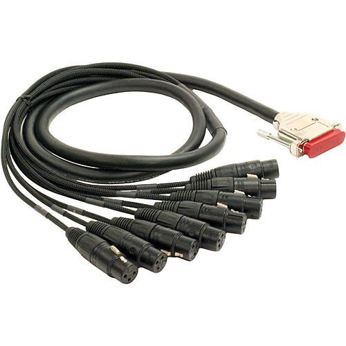 Mogami Gold 8 Channel Analog Snake Cable, GOLD DB25-XLRF-05