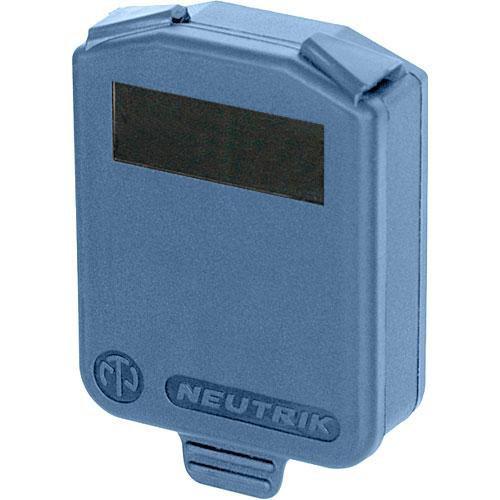 Neutrik Hinged Cover for D-Size Chassis-Blue SCDX-6-BLUE