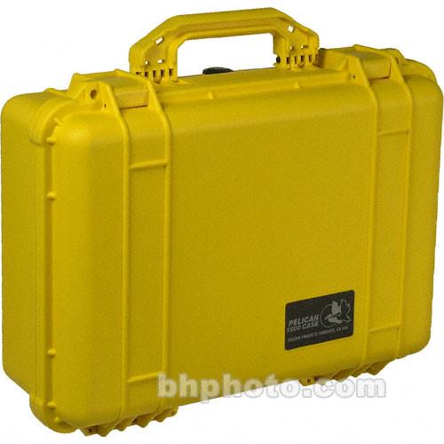 Pelican 1500NF Case without Foam (Yellow) 1500-001-240