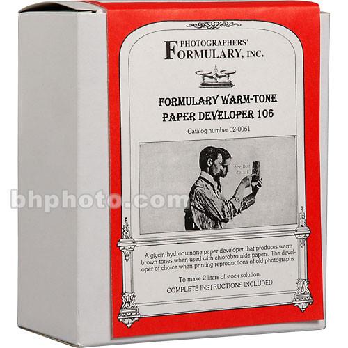 Photographers' Formulary 106 Developer for Black & 02-0061, Photographers', Formulary, 106, Developer, Black, &, 02-0061