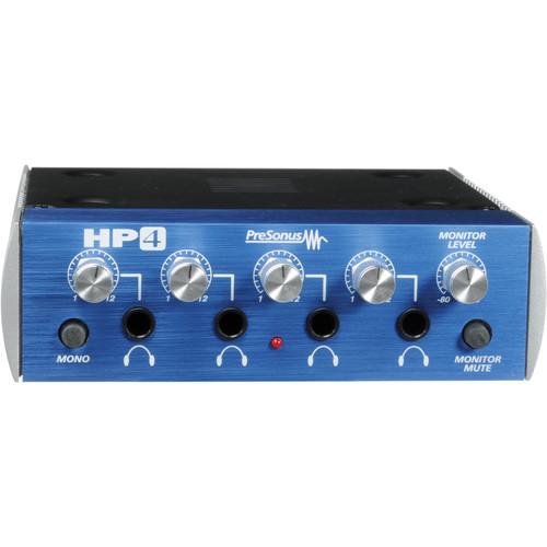 PreSonus HP4 - 4-Channel Headphone Distribution Amplifier HP4