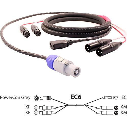 Pro Co Sound EC6 Siamese Twin AC & Audio Combo Cable EC6-10
