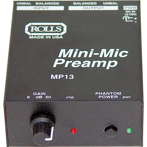 Rolls  MP13 Mini Microphone Preamp MP13, Rolls, MP13, Mini, Microphone, Preamp, MP13, Video