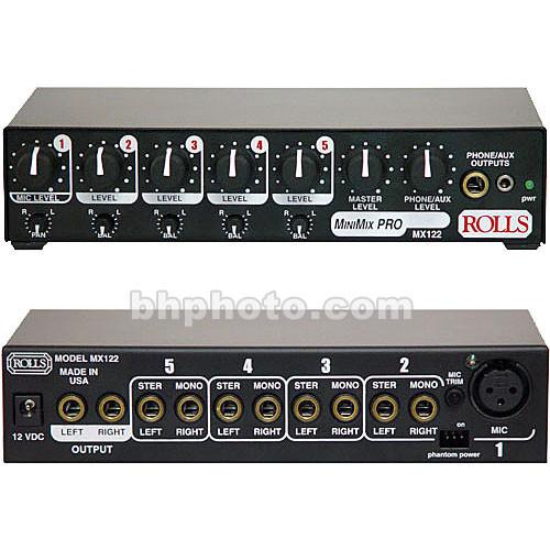 Rolls  MX122 MiniMix Pro - Audio Mixer MX122