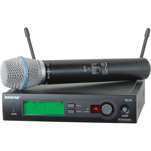 Shure SLX Series Wireless Microphone System SLX24/BETA87C-J3, Shure, SLX, Series, Wireless, Microphone, System, SLX24/BETA87C-J3,