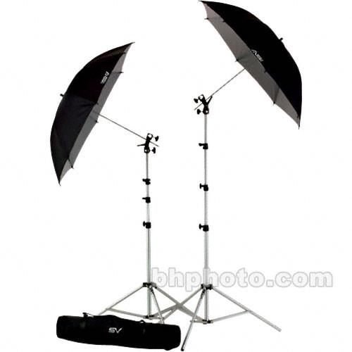 Smith-Victor UK2 Umbrella Kit with RS8 Stands, 45BW 401484, Smith-Victor, UK2, Umbrella, Kit, with, RS8, Stands, 45BW, 401484,