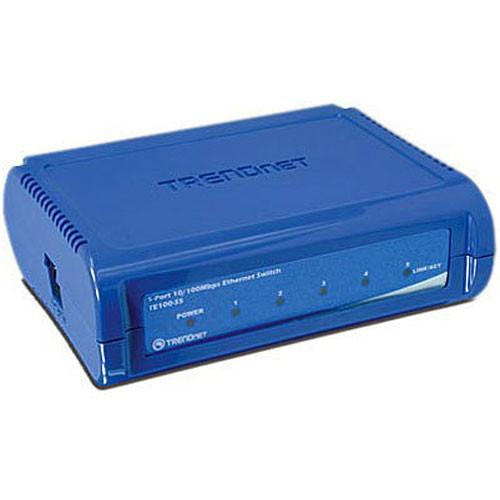 TRENDnet 5-Port 10/100 Mbps Fast Ethernet Switch TE100-S5, TRENDnet, 5-Port, 10/100, Mbps, Fast, Ethernet, Switch, TE100-S5,