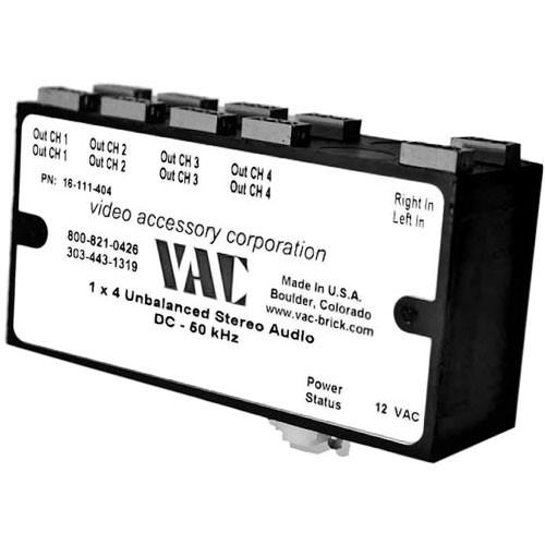 Vac 1x4 Unbalanced Mono Audio Distribution Amplifier 16-121-204