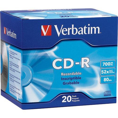 Verbatim  CD-R 700MB Disc (20) 94936, Verbatim, CD-R, 700MB, Disc, 20, 94936, Video