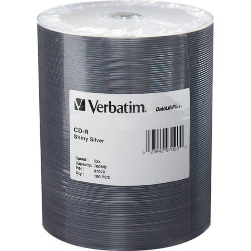Verbatim CD-R 80 High Speed, Shiny Silver Compact Disc 97020, Verbatim, CD-R, 80, High, Speed, Shiny, Silver, Compact, Disc, 97020,