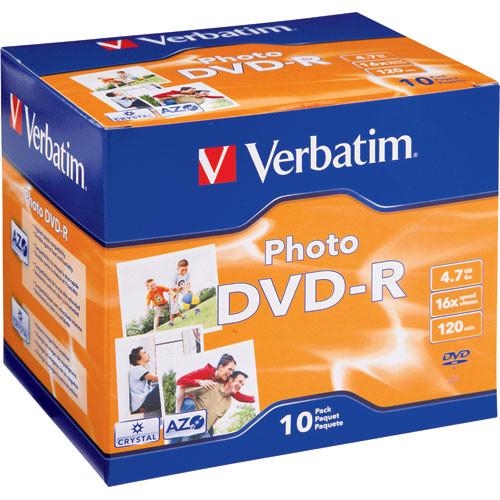 Verbatim DVD-R Recordable Photo Disc in Jewel Case 95536, Verbatim, DVD-R, Recordable, Disc, in, Jewel, Case, 95536,