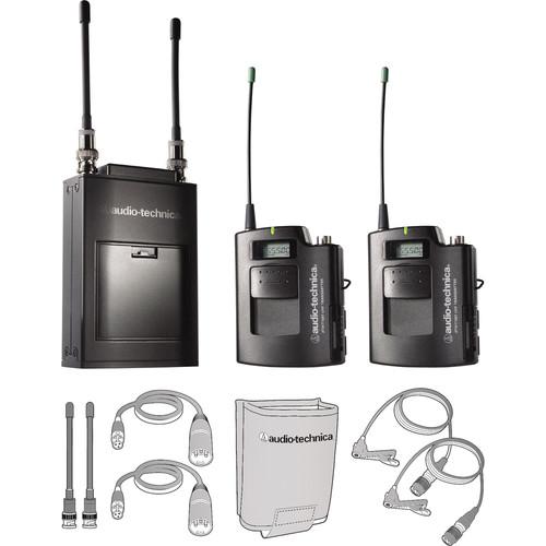 Audio-Technica ATW-1821 Dual Wireless Microphone System, Audio-Technica, ATW-1821, Dual, Wireless, Microphone, System,