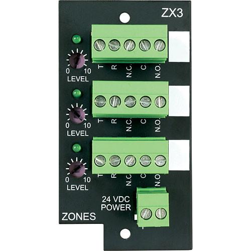 Bogen Communications ZX3 3-Zone Expansion Module for UT1312 ZX3