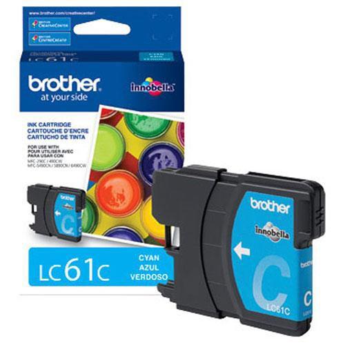 Brother LC61C Innobella Standard-Yield Cyan Ink Cartridge LC61C, Brother, LC61C, Innobella, Standard-Yield, Cyan, Ink, Cartridge, LC61C