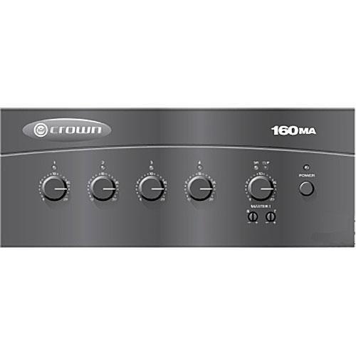 Crown Audio 160MA 4 x 1 60W Commercial Mixer/Amplifier 160MA, Crown, Audio, 160MA, 4, x, 1, 60W, Commercial, Mixer/Amplifier, 160MA,