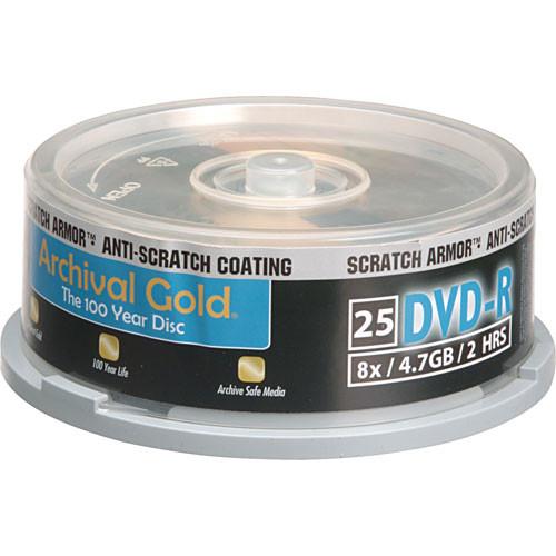 Delkin Devices DVD-R Archival Gold 'Scratch DDVD-R-SA/25 SPIN 8X, Delkin, Devices, DVD-R, Archival, Gold, 'Scratch, DDVD-R-SA/25, SPIN, 8X
