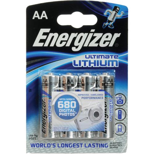 Energizer Ultimate Lithium AA Batteries (4-Pack) 57-EULAA4D, Energizer, Ultimate, Lithium, AA, Batteries, 4-Pack, 57-EULAA4D,