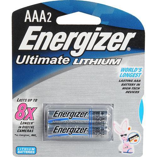 Energizer Ultimate Lithium AAA Batteries (2 Pack) 57-EUL3A2D, Energizer, Ultimate, Lithium, AAA, Batteries, 2, Pack, 57-EUL3A2D,