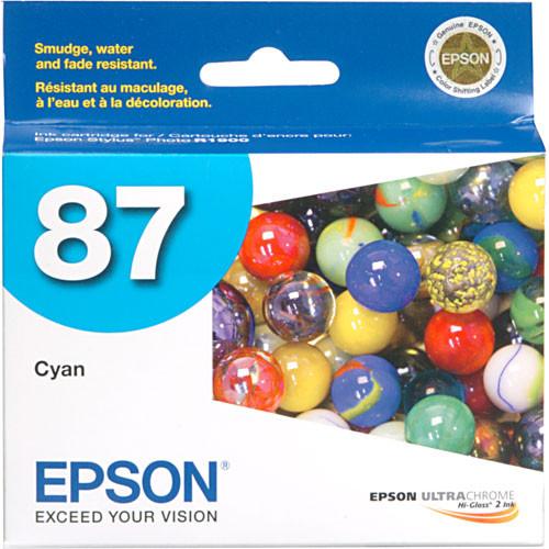 Epson  87 Cyan Ink Cartridge T087220, Epson, 87, Cyan, Ink, Cartridge, T087220, Video