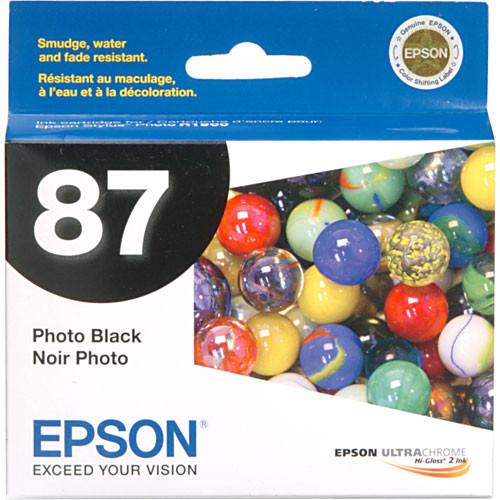 Epson  87 Photo Black Ink Cartridge T087120, Epson, 87, Black, Ink, Cartridge, T087120, Video