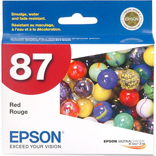 Epson  87 Red Ink Cartridge T087720, Epson, 87, Red, Ink, Cartridge, T087720, Video
