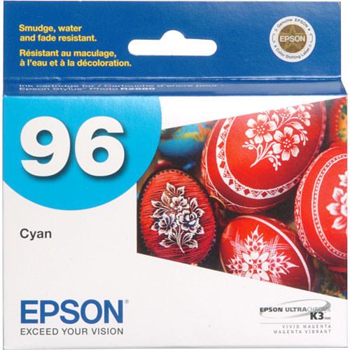 Epson 96 UltraChrome K3 Cyan Ink Cartridge T096220, Epson, 96, UltraChrome, K3, Cyan, Ink, Cartridge, T096220,