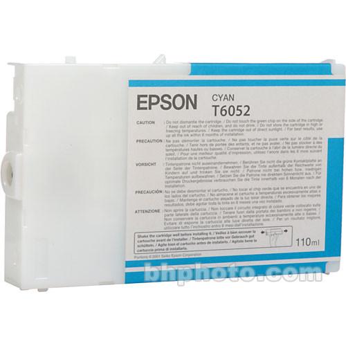 Epson UltraChrome K3 Cyan Ink Cartridge (110 ml) T605200, Epson, UltraChrome, K3, Cyan, Ink, Cartridge, 110, ml, T605200,