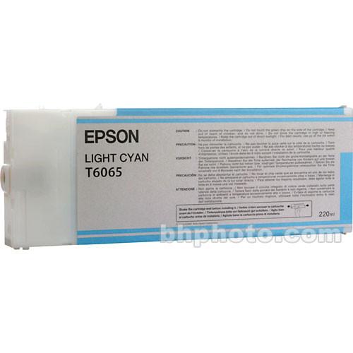 Epson UltraChrome K3 Light Cyan Ink Cartridge (220 ml) T606500, Epson, UltraChrome, K3, Light, Cyan, Ink, Cartridge, 220, ml, T606500