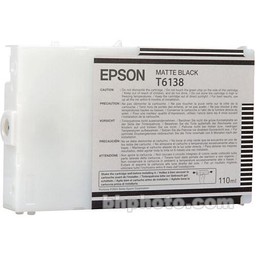 Epson UltraChrome K3 Matte Black Ink Cartridge (110 ml) T613800
