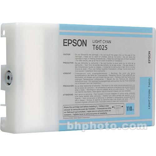 Epson UltraChrome Light Cyan Ink Cartridge (110ml) T602500, Epson, UltraChrome, Light, Cyan, Ink, Cartridge, 110ml, T602500,