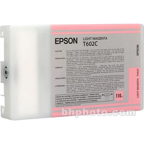 Epson UltraChrome Light Magenta Ink Cartridge (110ml) T602C00, Epson, UltraChrome, Light, Magenta, Ink, Cartridge, 110ml, T602C00