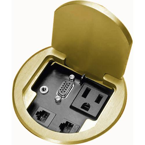 FSR T3-PC1BRS Table Box for Single User (Brass) T3-PC1-BRS, FSR, T3-PC1BRS, Table, Box, Single, User, Brass, T3-PC1-BRS,