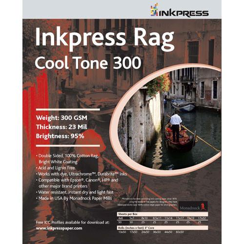 Inkpress Media Photo Rag Cool Tone Paper (300gsm) PRCT300121225, Inkpress, Media, Photo, Rag, Cool, Tone, Paper, 300gsm, PRCT300121225