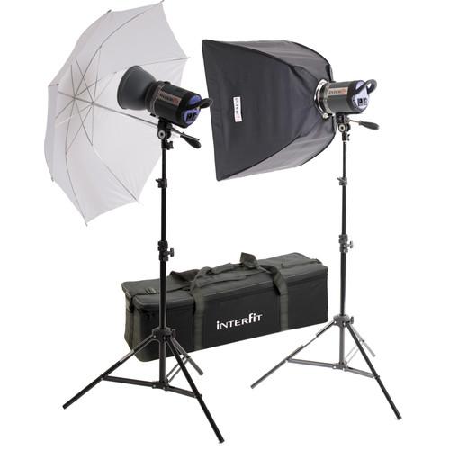 Interfit Stellar Tungsten Two-Light Umbrella-Softbox Kit INT187U, Interfit, Stellar, Tungsten, Two-Light, Umbrella-Softbox, Kit, INT187U