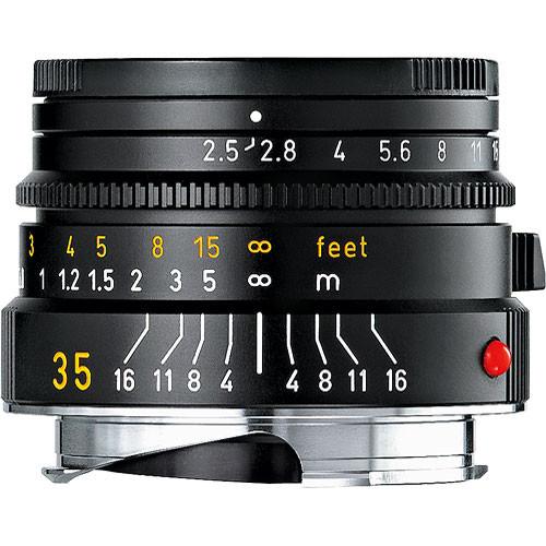 Leica 35mm f/2.5 Summarit-M Manual Focus Lens (Black) 11-643
