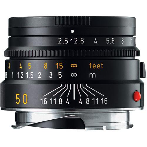 Leica 50mm f/2.5 Summarit-M Manual Focus Lens (Black) 11-644