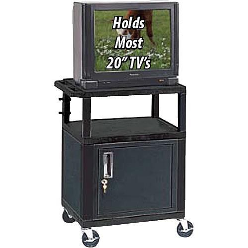 Luxor WT34C2E Tuffy A/V Cabinet Cart with Two Shelves WT34C2E, Luxor, WT34C2E, Tuffy, A/V, Cabinet, Cart, with, Two, Shelves, WT34C2E