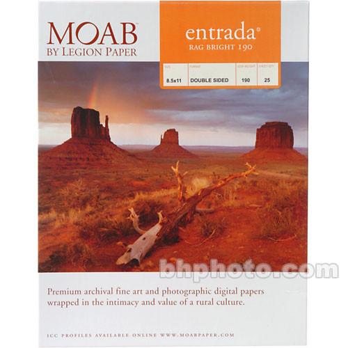 Moab  Entrada Rag Bright 190 Paper for Inkjet, Moab, Entrada, Rag, Bright, 190, Paper, Inkjet, Video