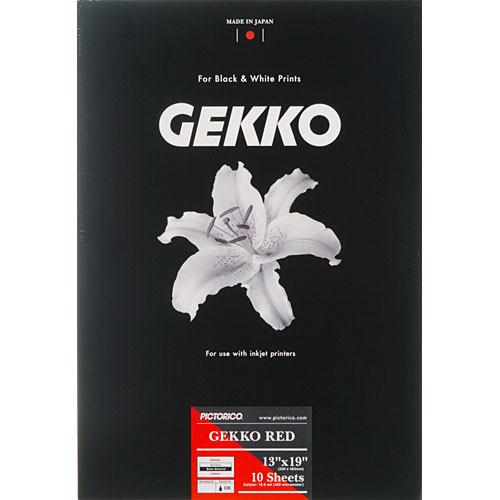 Pictorico Gekko Red Paper (265gsm) for Inkjet - 13 x PICT35016