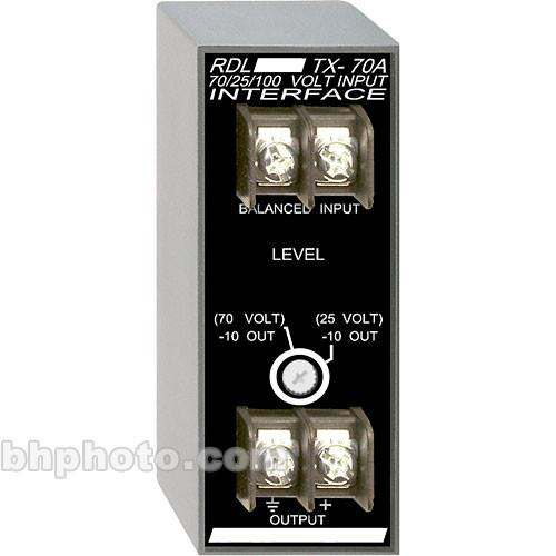 RDL TX-70A Input Interface with Unbalanced Line Out TX-70A, RDL, TX-70A, Input, Interface, with, Unbalanced, Line, Out, TX-70A,