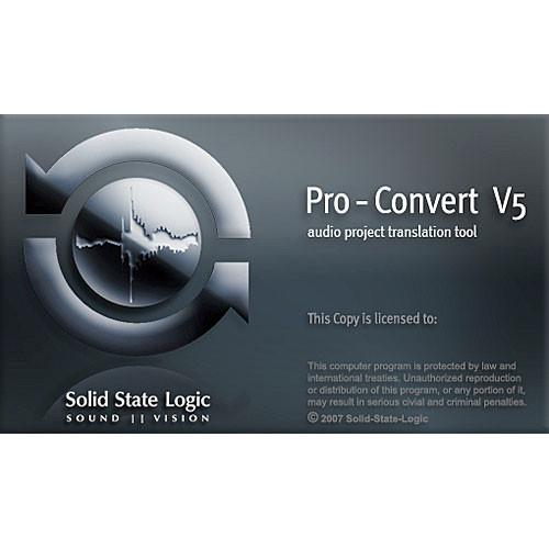 Solid State Logic Pro-Convert - Digital Audio Project 726978X1