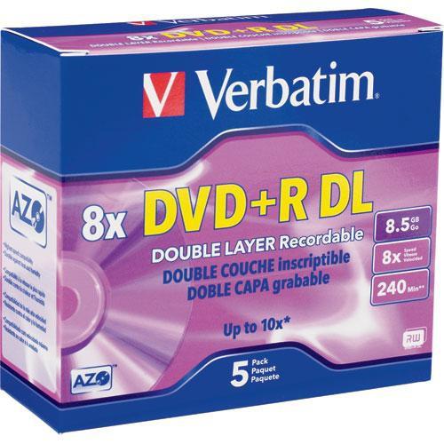 Verbatim DVD R Double Layer, Recordable Disc in Jewel Case 95311