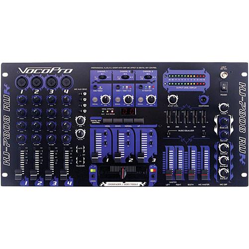 VocoPro KJM-7808 Karaoke, DJ and VJ Mixer with Reverb KJ-7808RV, VocoPro, KJM-7808, Karaoke, DJ, VJ, Mixer, with, Reverb, KJ-7808RV