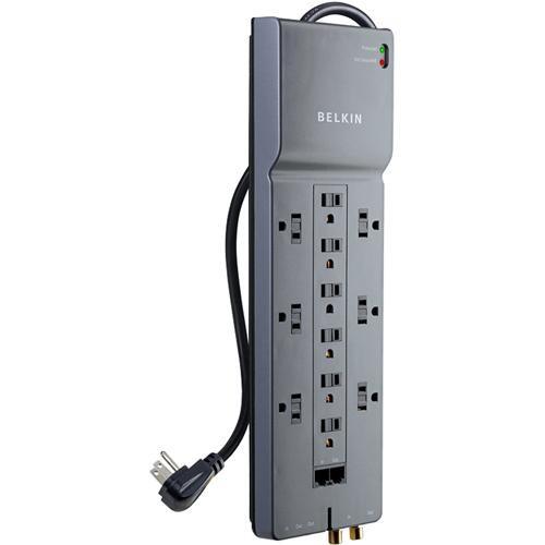 Belkin 12 Outlet Home/Office Surge Protector BE112234-10, Belkin, 12, Outlet, Home/Office, Surge, Protector, BE112234-10,