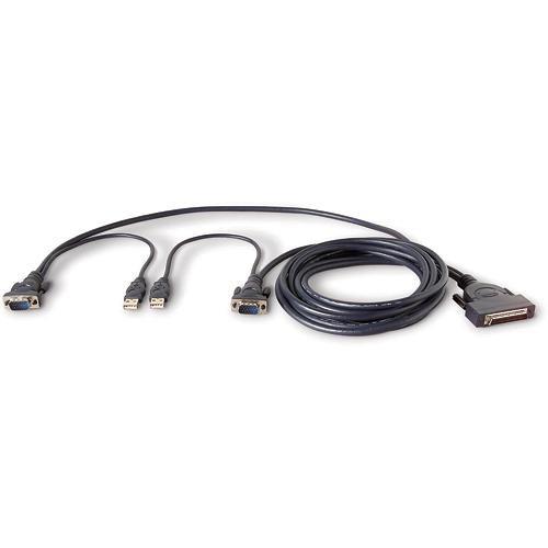 Belkin 6' (1.8 m) OmniView Dual-Port Cable (USB) F1D9401-06, Belkin, 6', 1.8, m, OmniView, Dual-Port, Cable, USB, F1D9401-06,