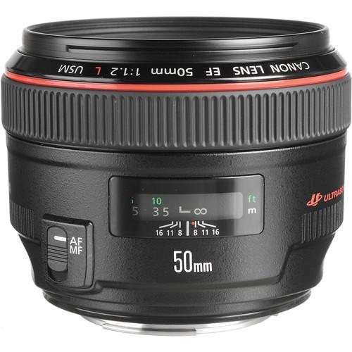 Canon  EF 50mm f/1.2L USM Lens, Canon, EF, 50mm, f/1.2L, USM, Lens, Video