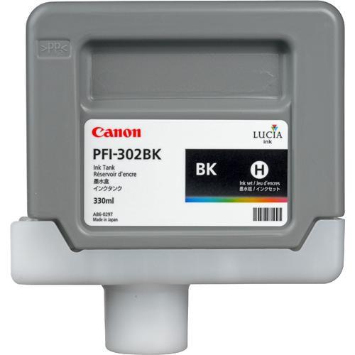 Canon  PFI-302 Black Ink Tank (330 ml) 2216B001AA