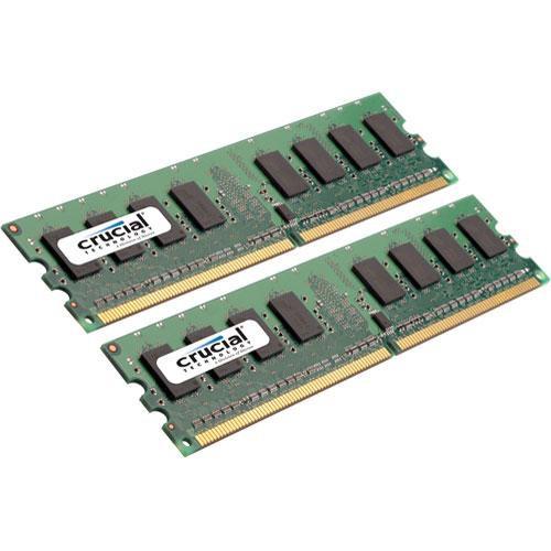 Crucial 2GB (2x1GB) DIMM Desktop Memory Upgrade CT2KIT12864AA800