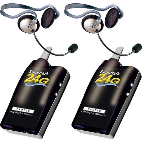 Eartec 2 Simultalk 24G Beltpacks with Monarch Headsets SLT24G2MO