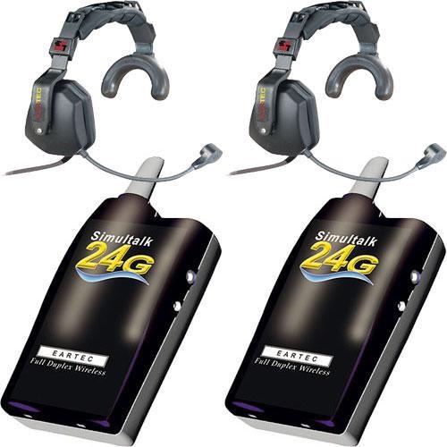 Eartec 2 Simultalk 24G Beltpacks with Ultra Single SLT24G2US